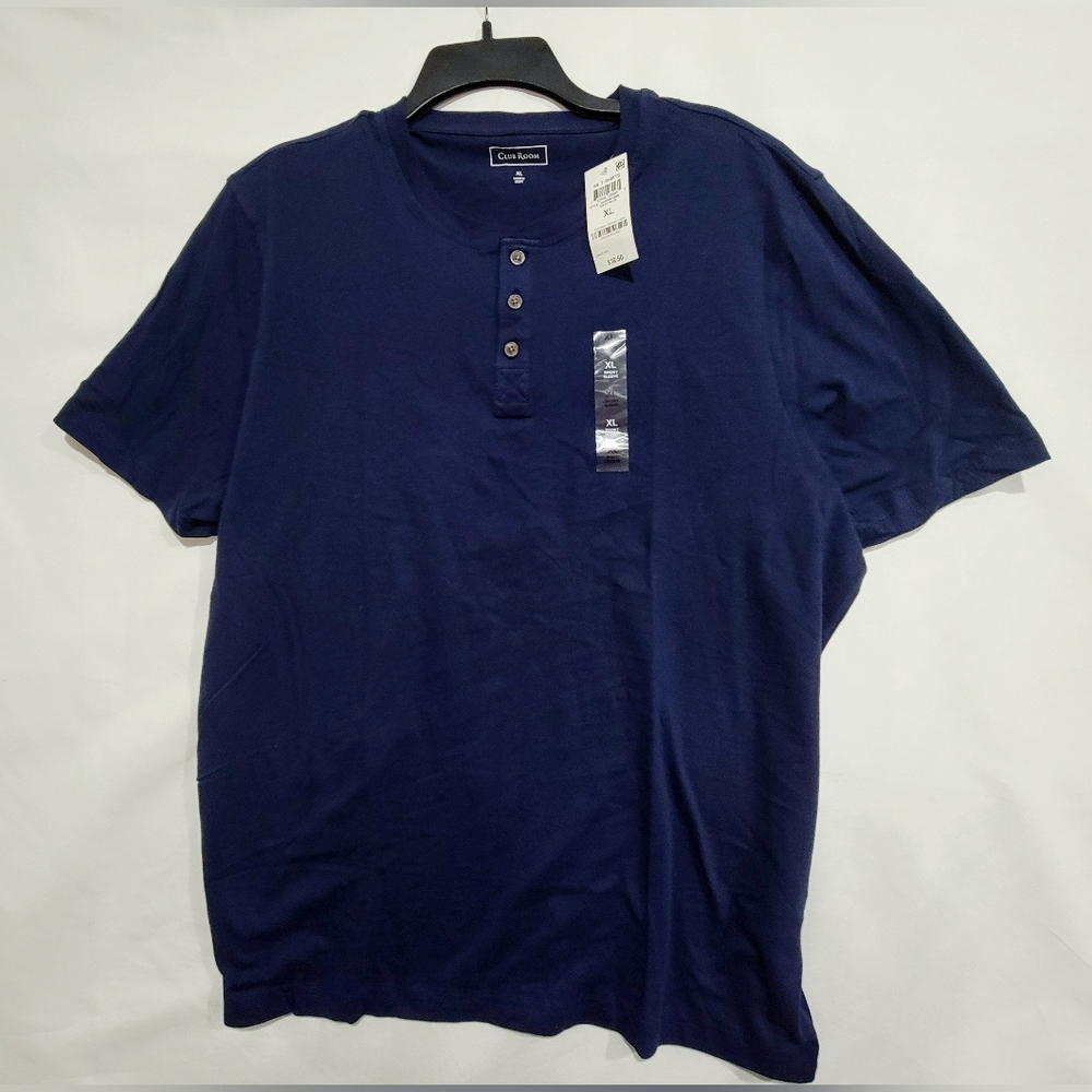 Set of 2 T-Shirts CLUB ROOM Men's Solid Henley - Picture 9 of 9